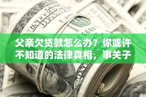 济南父亲欠贷款怎么办？你或许不知道的法律真相，事关子女未来