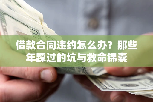 济南借款合同违约怎么办？那些年踩过的坑与救命锦囊